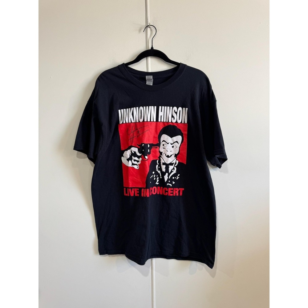 Hinson Live In Concert Shirt Mens Large Black Gildan Graphic Tee T-Shirt